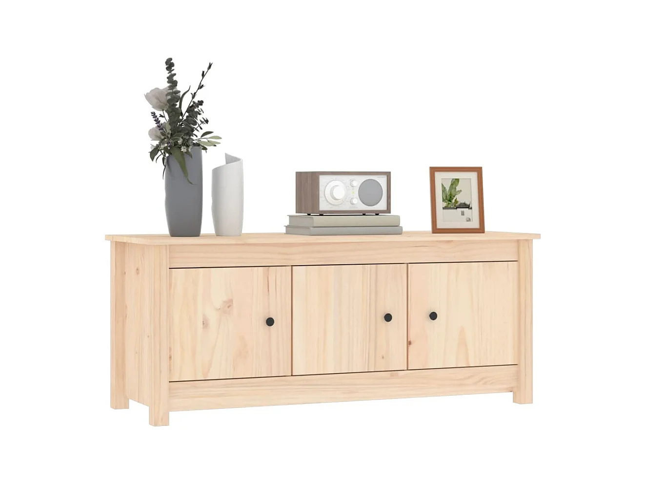 Armoire à chaussures 110x38x45,5 cm Bois de pin massif