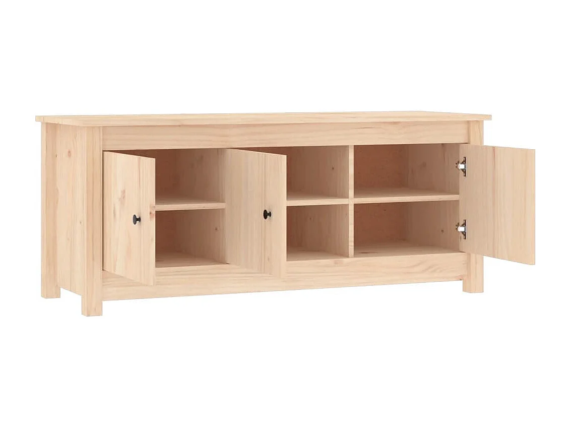 Armoire à chaussures 110x38x45,5 cm Bois de pin massif