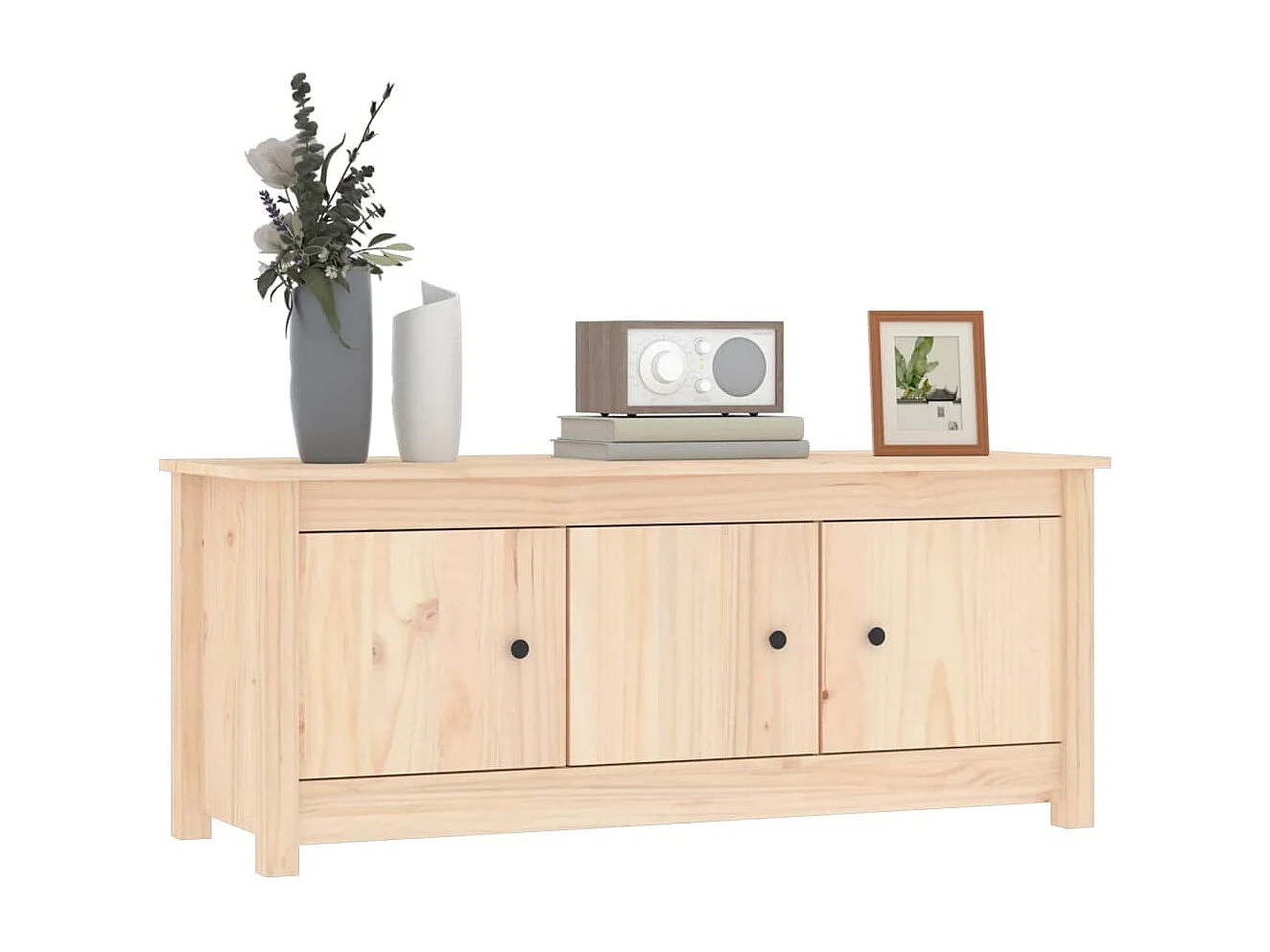 Armoire à chaussures 110x38x45,5 cm Bois de pin massif