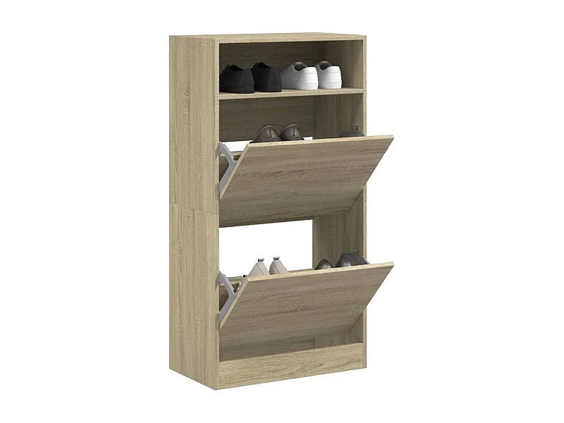 Armoire à chaussures chêne sonoma 60x34x116cm Bois d'ingénierie