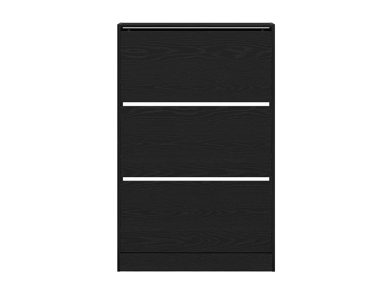 Scarpiera in rovere nero 80x21x125,5 cm in legno ingegnerizzato