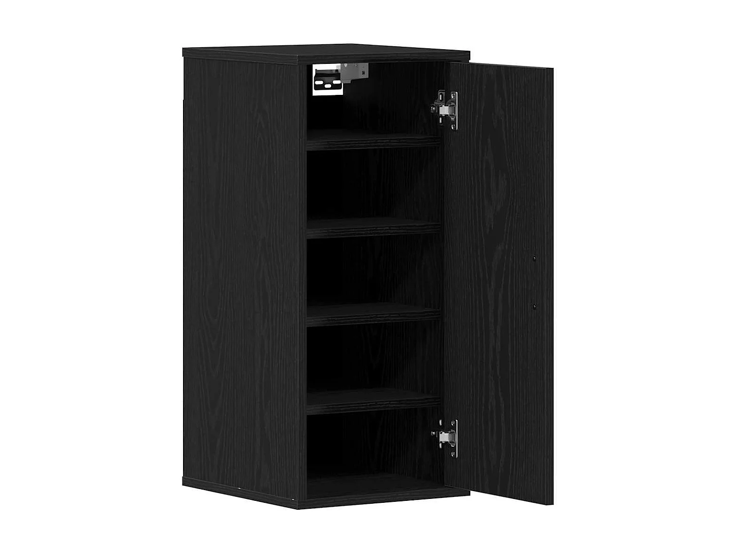 Armoire à chaussures chêne noir 32x35x70 cm bois ingénierie