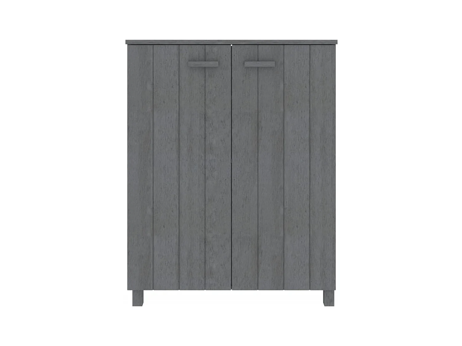 Schoenenkast Donkergrijs 85x40x108 cm Massief grenen