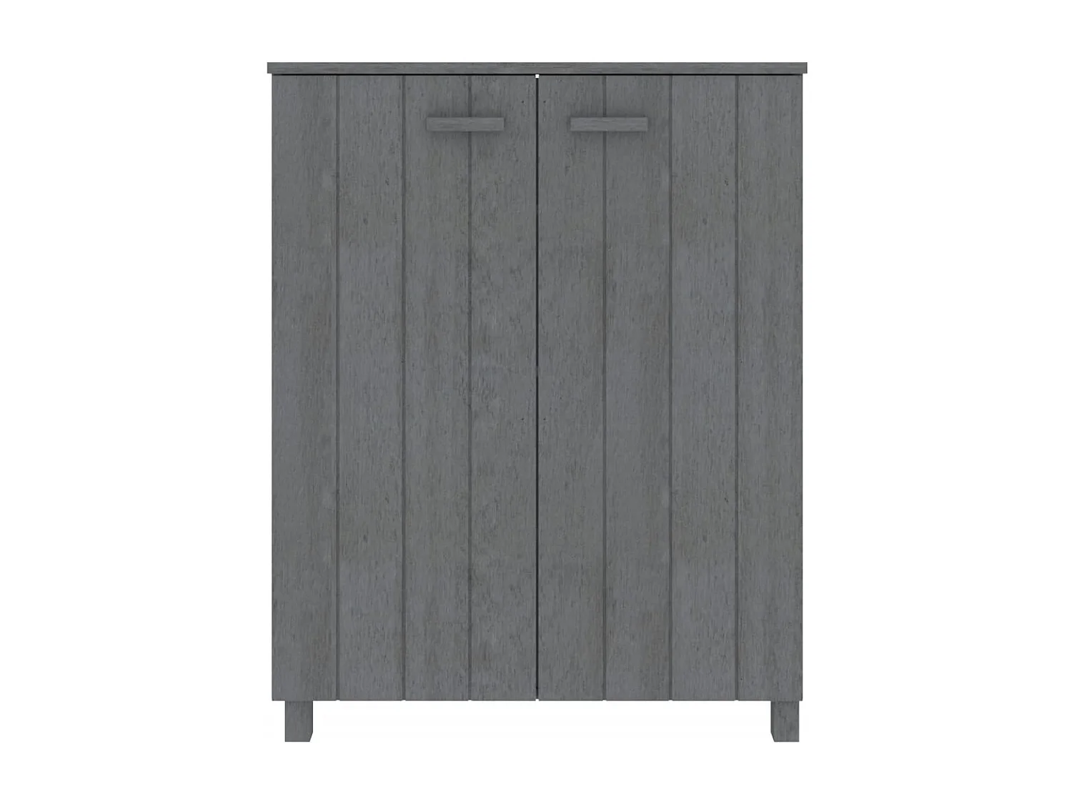 Zapatero Gris Oscuro 85x40x108 cm Pino Macizo