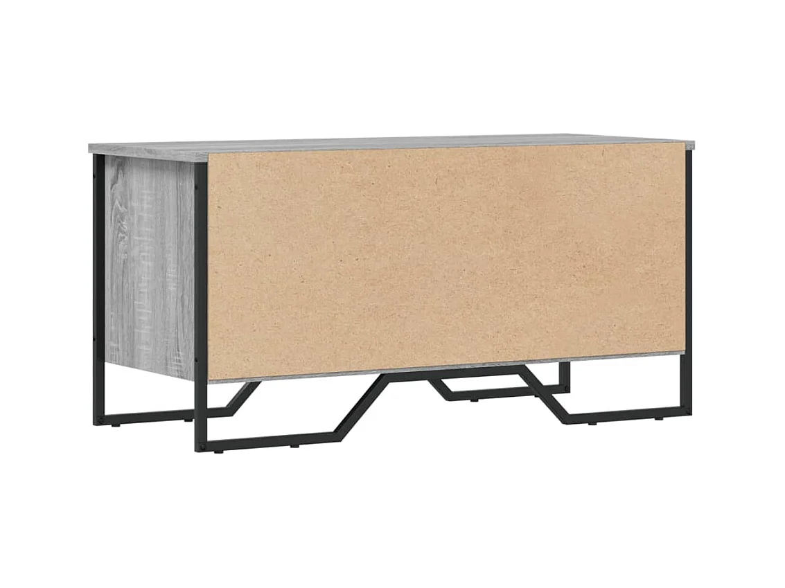 Armoire à chaussures sonoma gris 90x38x45,5cm bois d'ingénierie