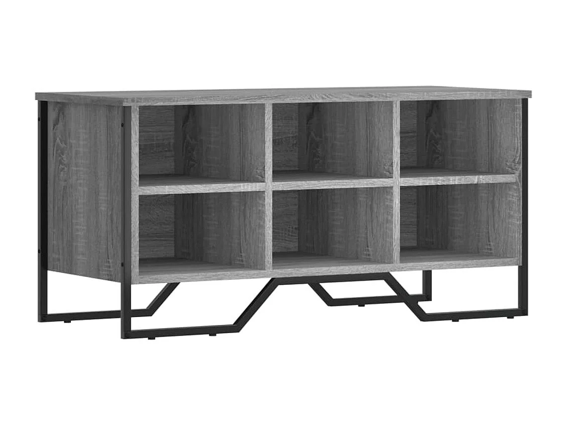 Zapatero gris Sonoma 90x38x45,5cm madera de ingeniería