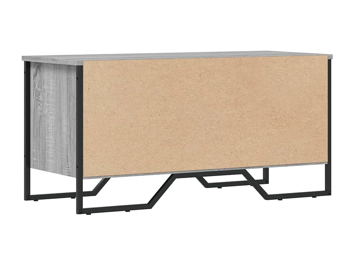 Zapatero gris Sonoma 90x38x45,5cm madera de ingeniería