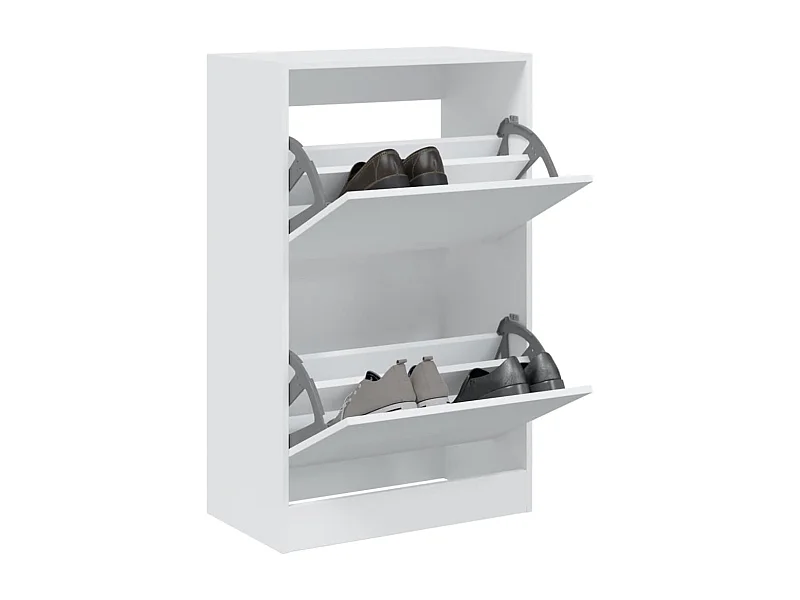 Zapatero blanco 60x34x96,5 cm madera contrachapada