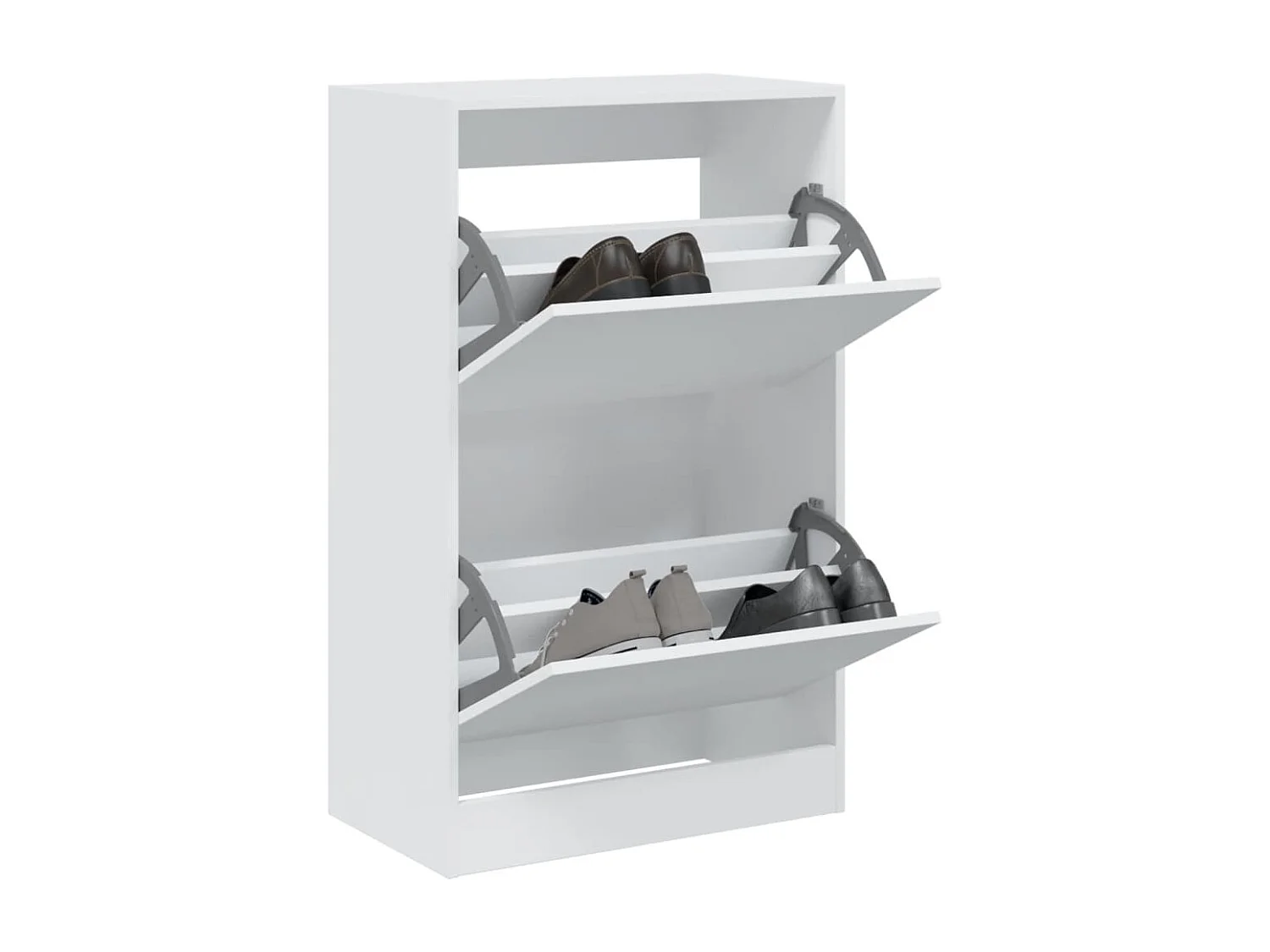 Zapatero blanco 60x34x96,5 cm madera contrachapada