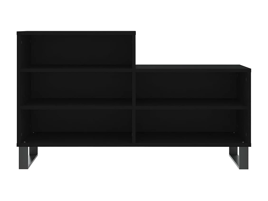 Armoire à chaussures Noir 102x36x60 cm Bois d'ingénierie
