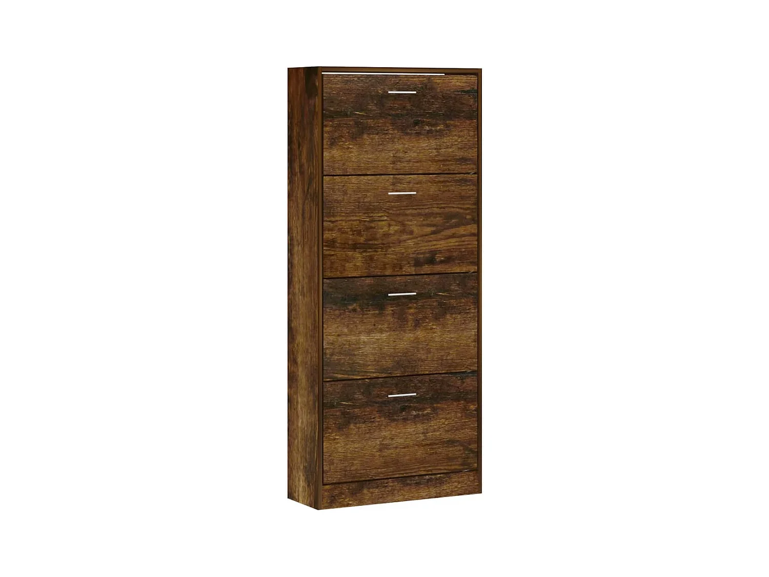 Armoire à chaussures Chêne fumé 63x24x147 cm Bois d'ingénierie