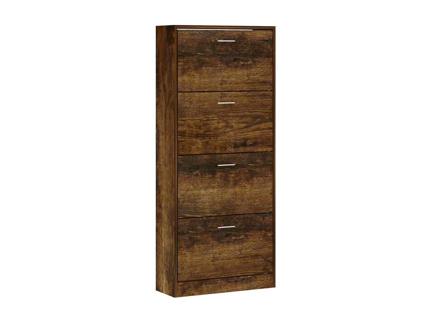 Armoire à chaussures Chêne fumé 63x24x147 cm Bois d'ingénierie