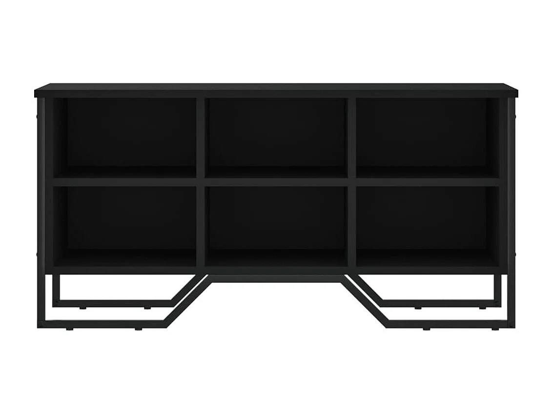 Zapatero negro 90x38x45,5 cm madera contrachapada