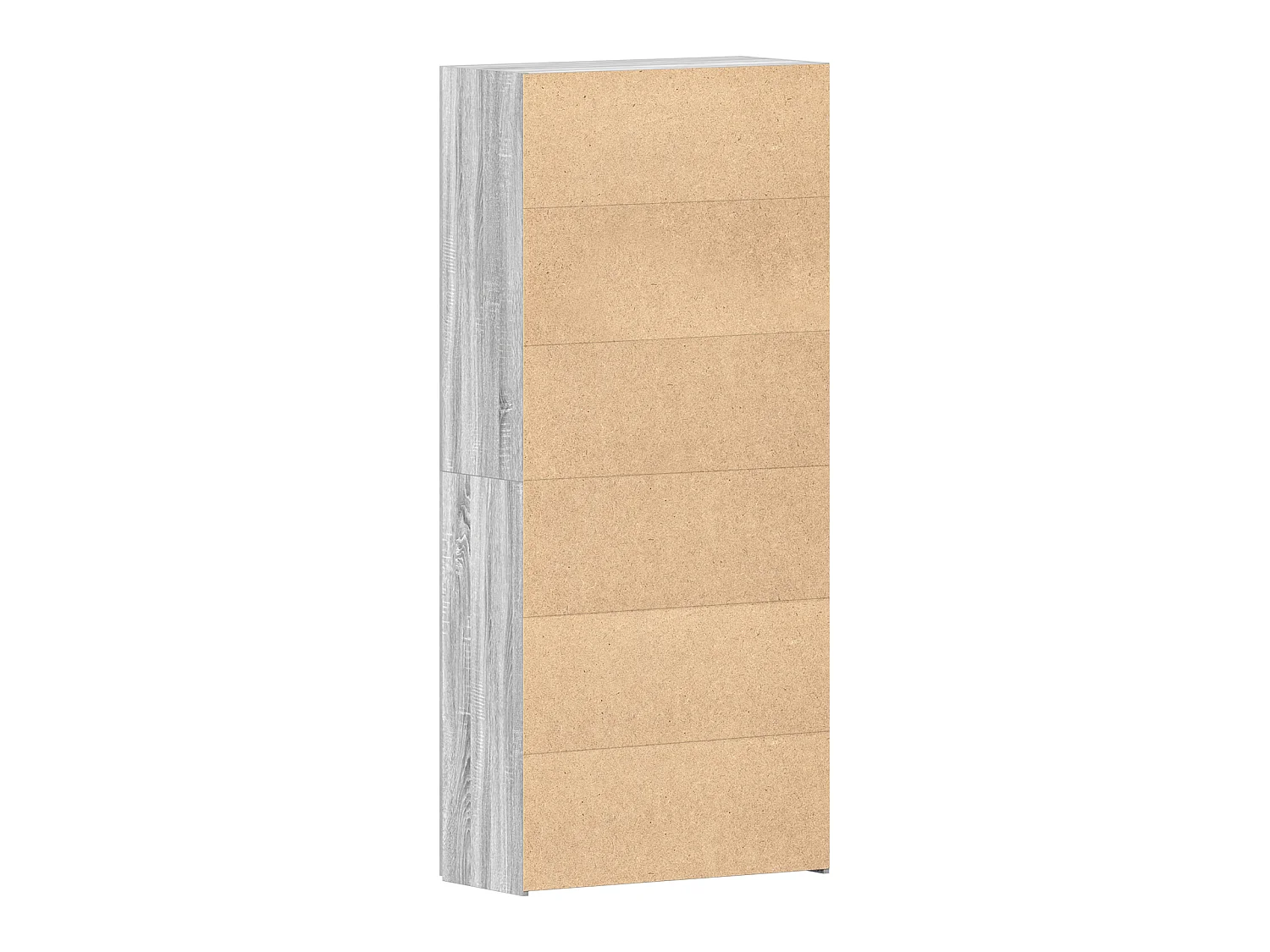 Armoire à chaussures Gris Sonoma 80x35,5x180 cm Bois d'ingénierie