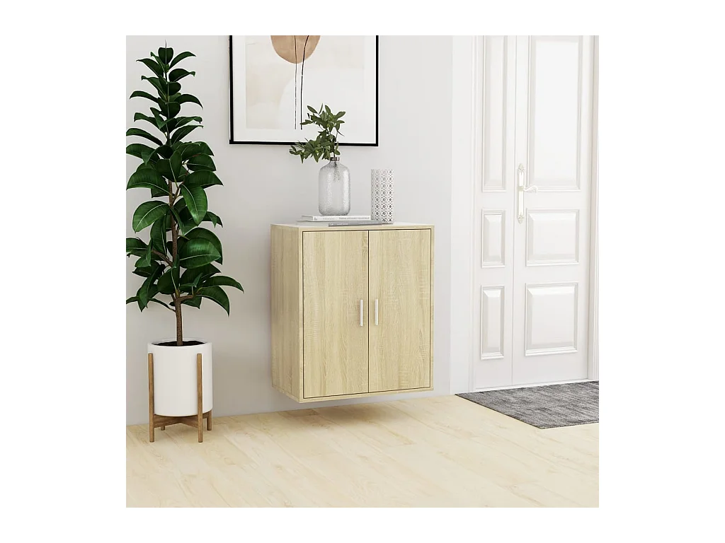 Armoire à chaussures Chêne sonoma 60x35x70 cm Bois d’ingénierie