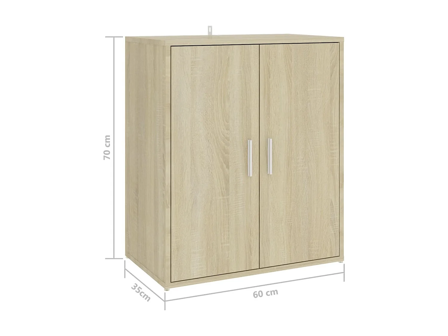 Armoire à chaussures Chêne sonoma 60x35x70 cm Bois d’ingénierie