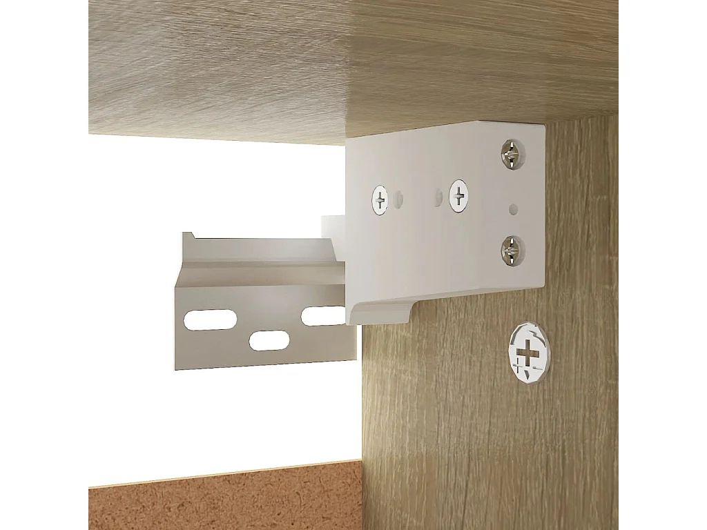 Zapatero roble Sonoma 60x35x70 cm Madera de ingeniería