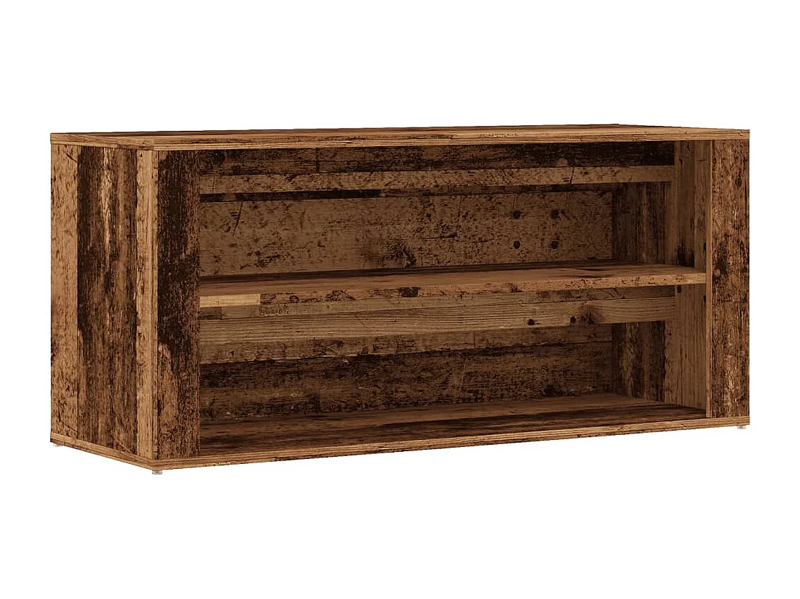 Panca portascarpe in legno antico 100x35x45 cm in legno ingegnerizzato