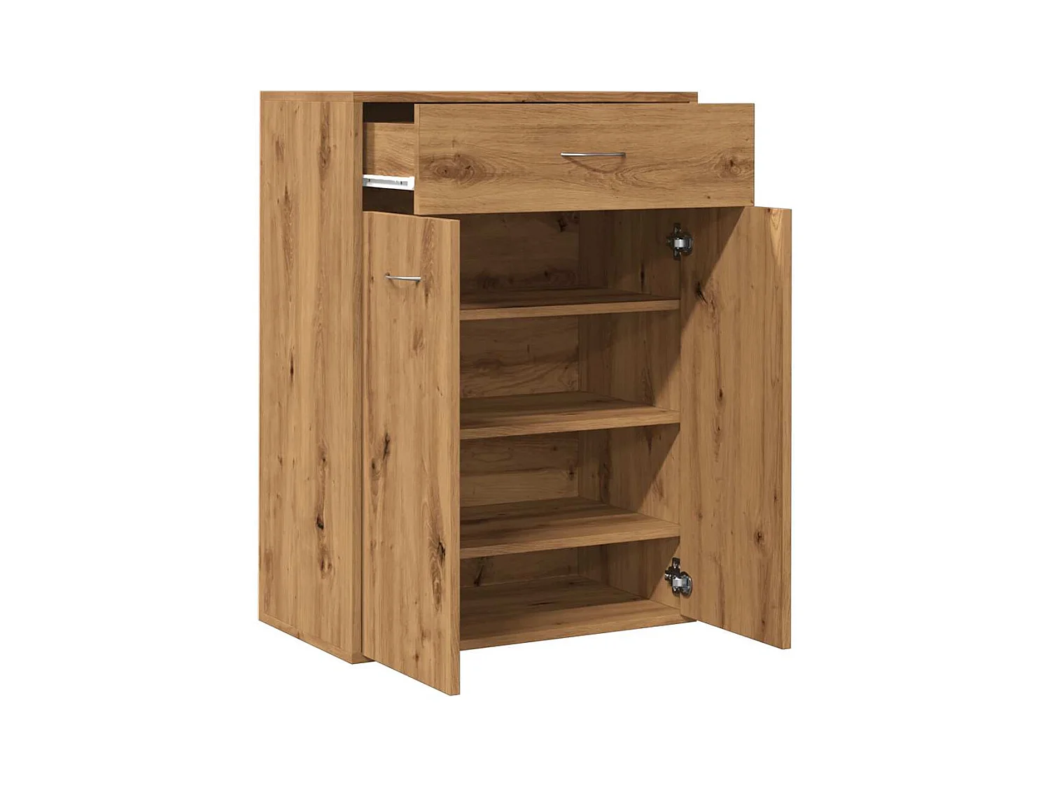 Armoire à chaussures chêne artisanal bois d'ingénierie