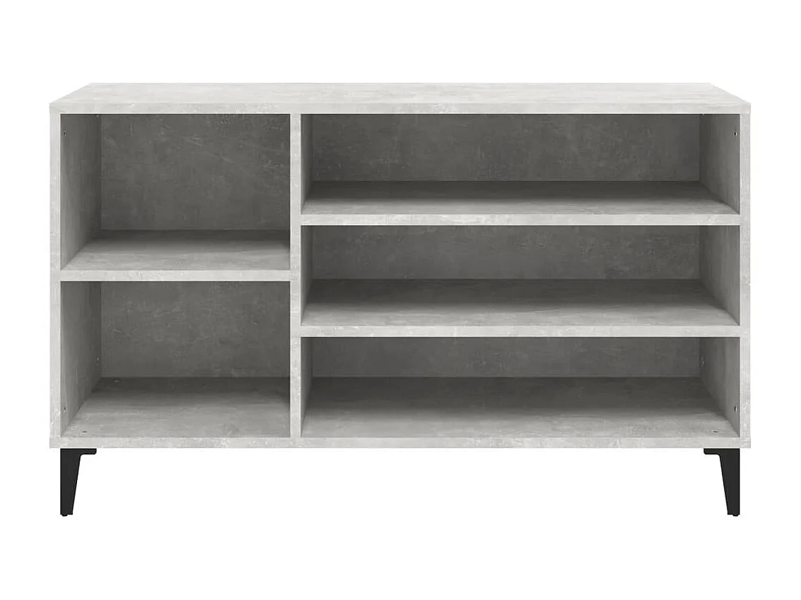 Armoire à chaussures Gris béton 102x36x60 cm Bois d'ingénierie