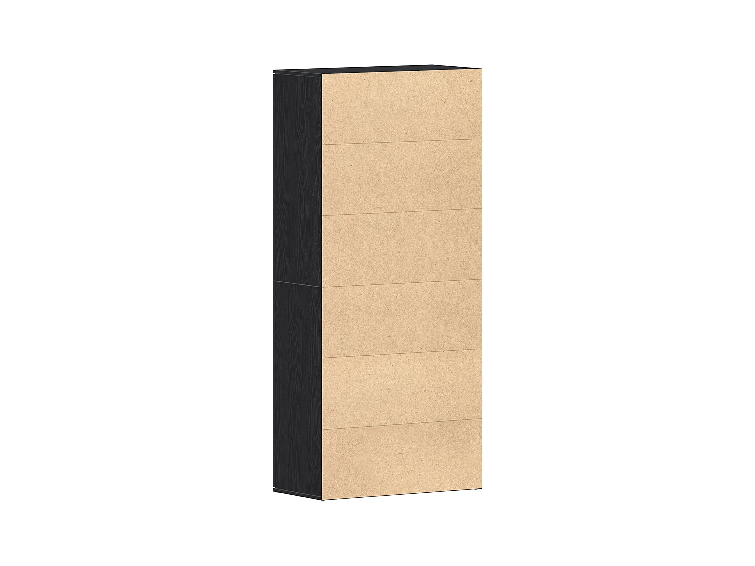 Meuble à chaussures Chêne Noir 80x39x180 cm Bois Reconstitué