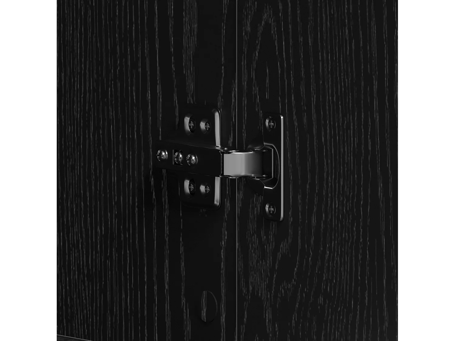 Meuble à chaussures Chêne Noir 80x39x180 cm Bois Reconstitué