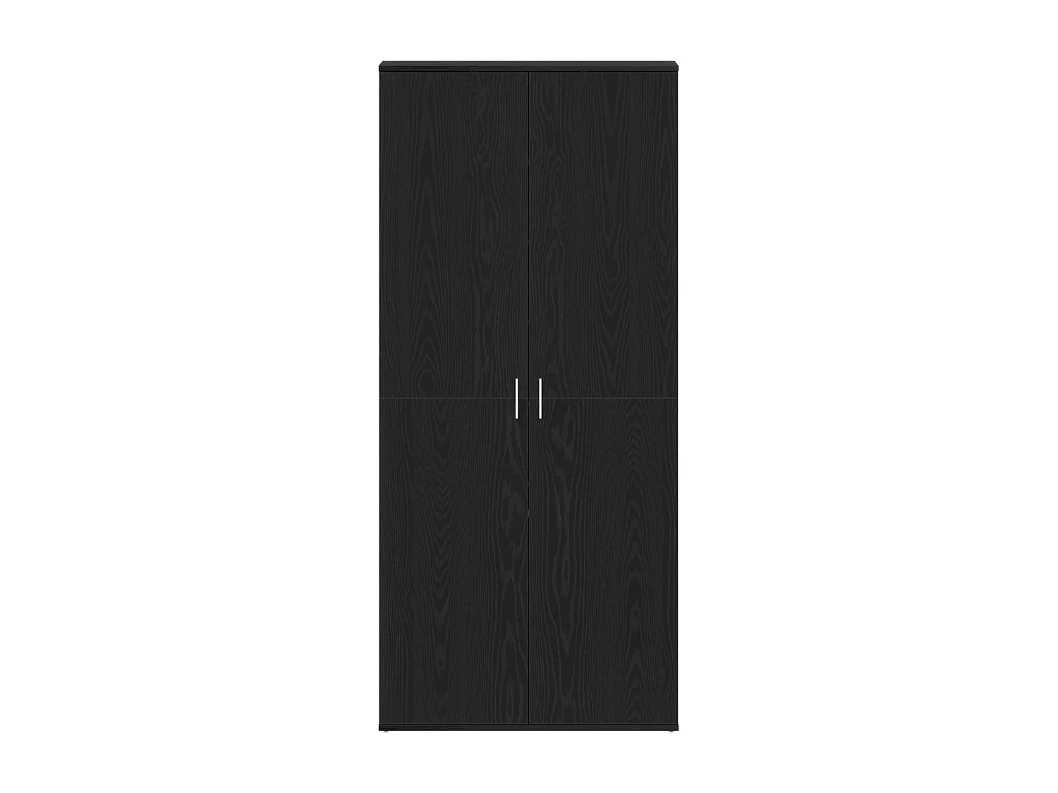 Meuble à chaussures Chêne Noir 80x39x180 cm Bois Reconstitué