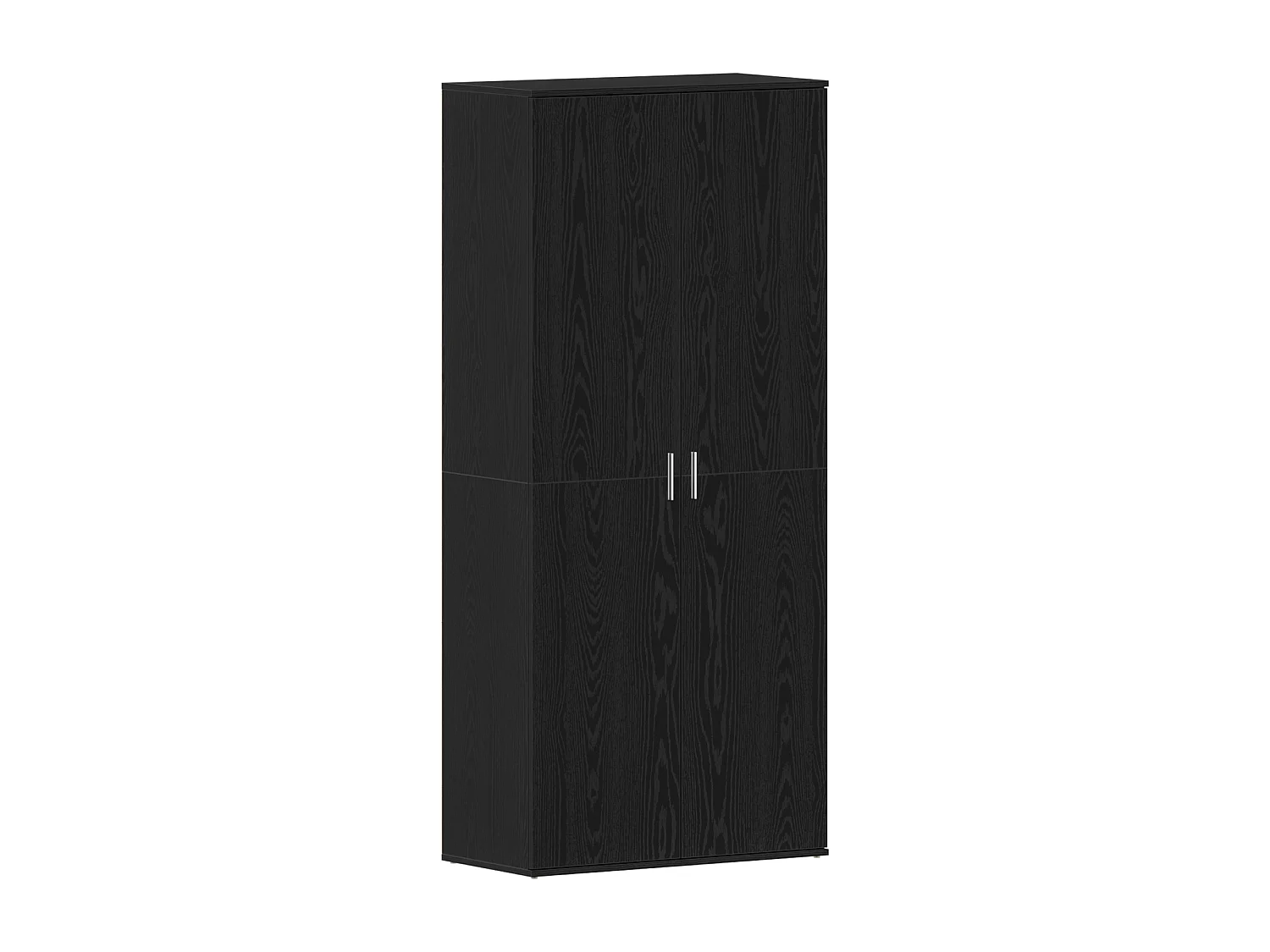 Meuble à chaussures Chêne Noir 80x39x180 cm Bois Reconstitué