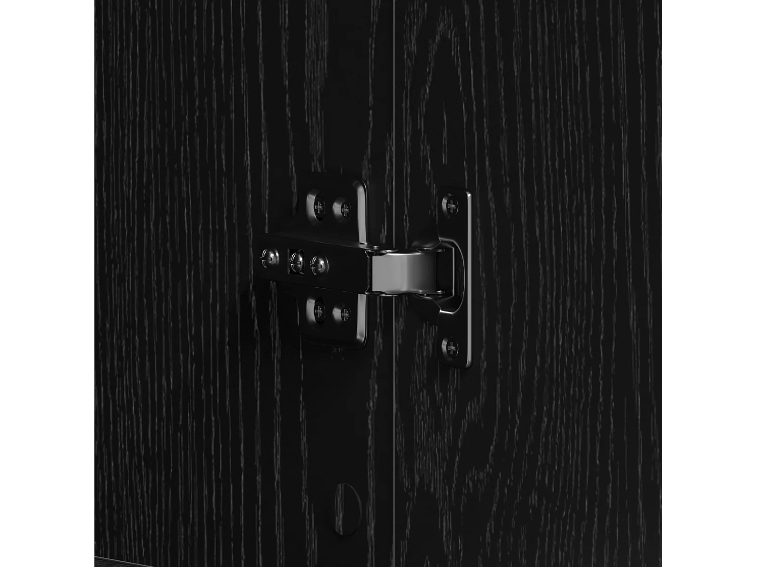 Meuble à chaussures Chêne Noir 80x39x180 cm Bois Reconstitué