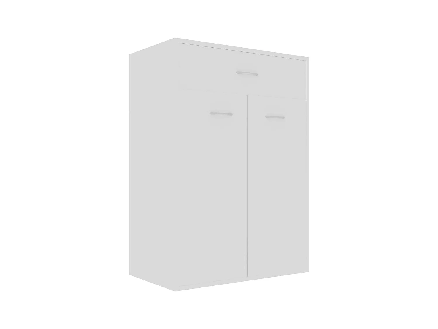 Witte schoenenkast 60x35x84 cm Technisch hout