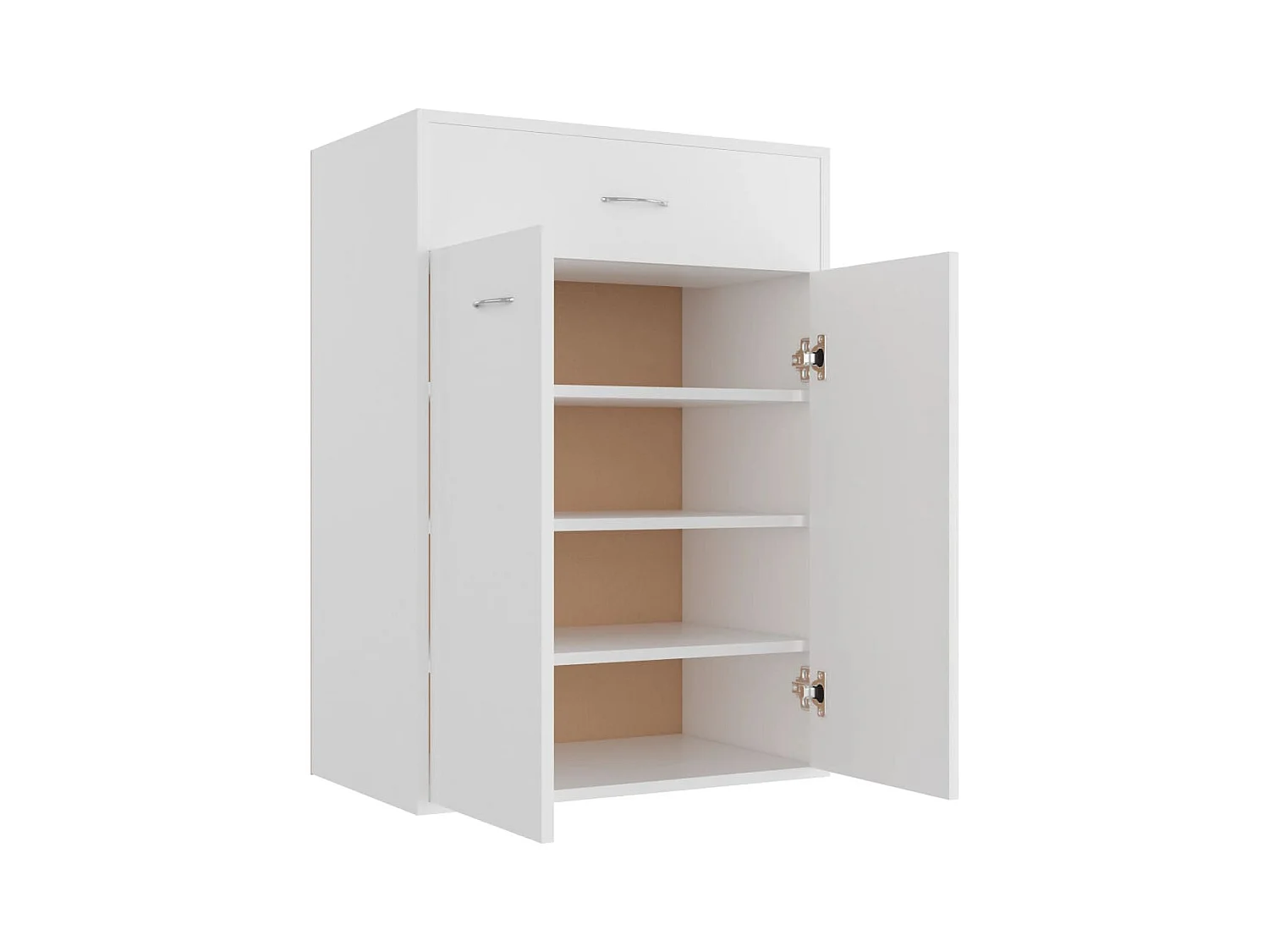Witte schoenenkast 60x35x84 cm Technisch hout