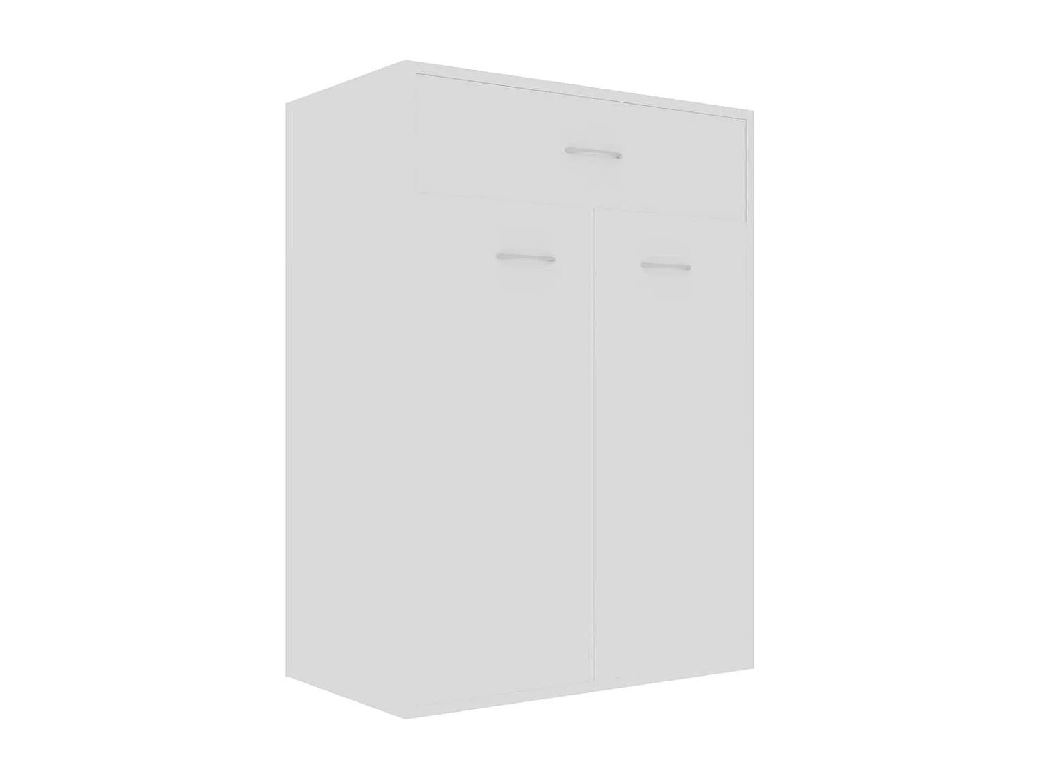 Zapatero blanco 60x35x84 cm Madera contrachapada