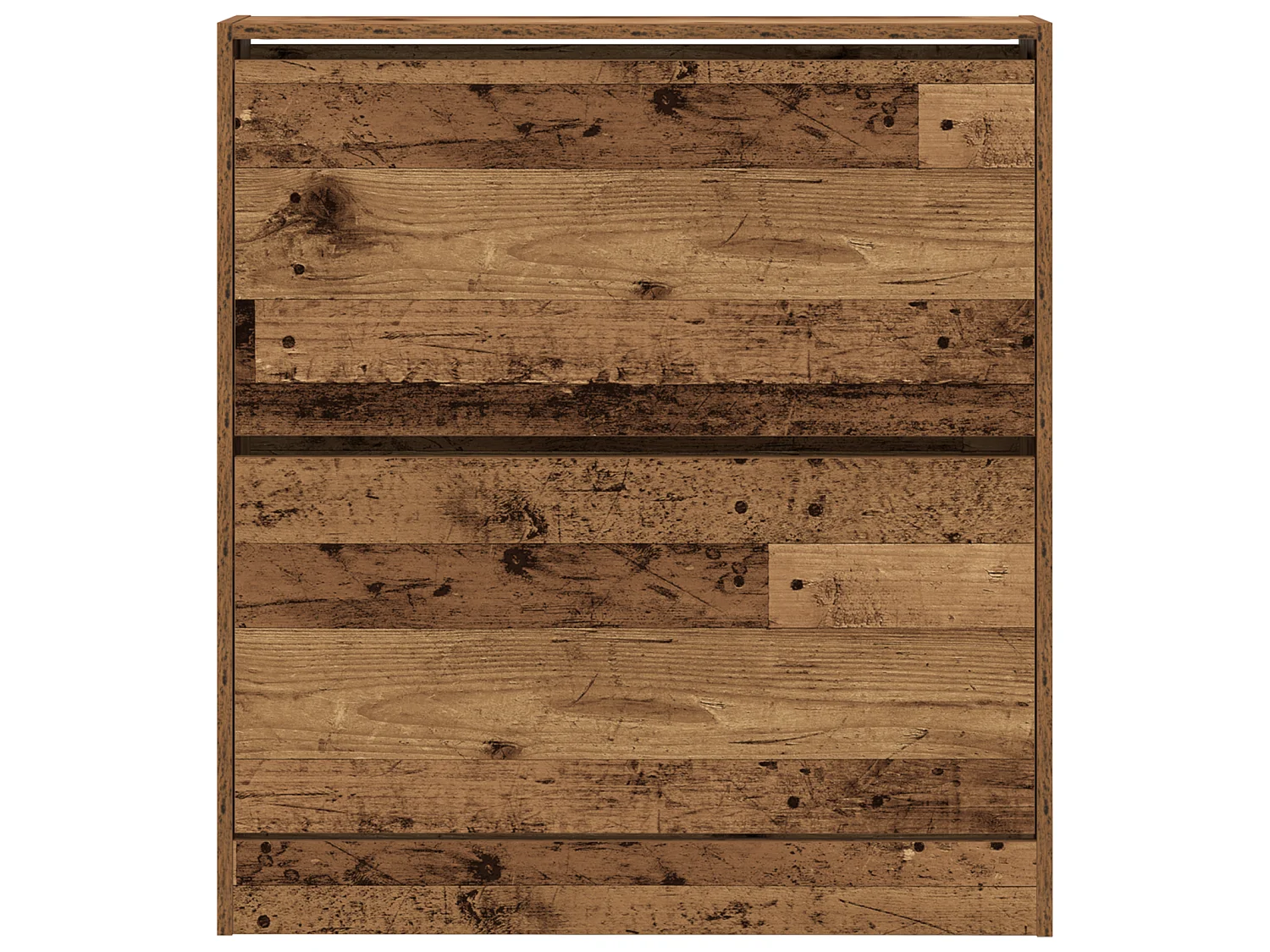 Buffet à chaussures avec tiroir escamotable bois ancien 80x21x87,5 cm