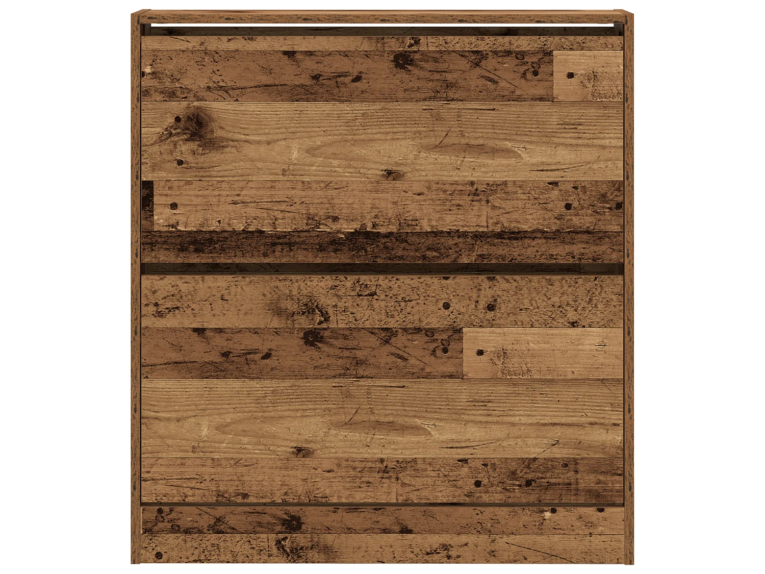 Buffet à chaussures avec tiroir escamotable bois ancien 80x21x87,5 cm