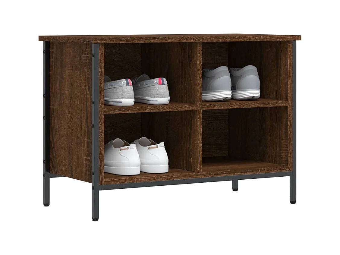 Armoire à chaussures chêne marron 69x35x50 cm bois d'ingénierie