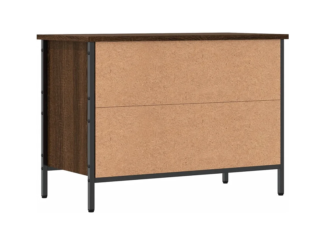 Armoire à chaussures chêne marron 69x35x50 cm bois d'ingénierie