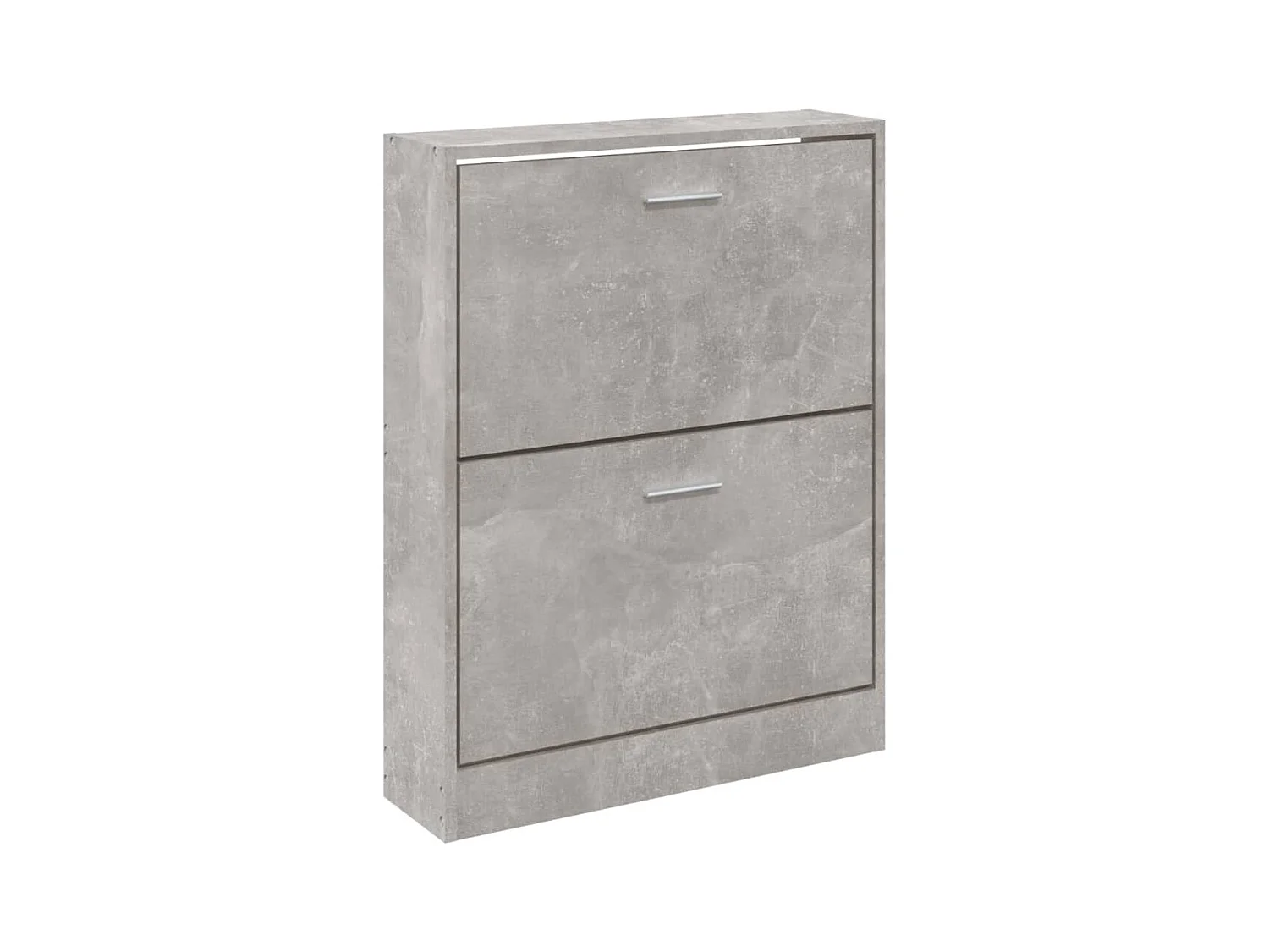 Scarpiera grigio cemento 59x17x81 cm in legno ingegnerizzato