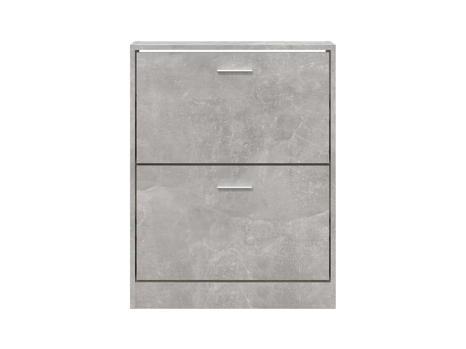 Scarpiera grigio cemento 59x17x81 cm in legno ingegnerizzato