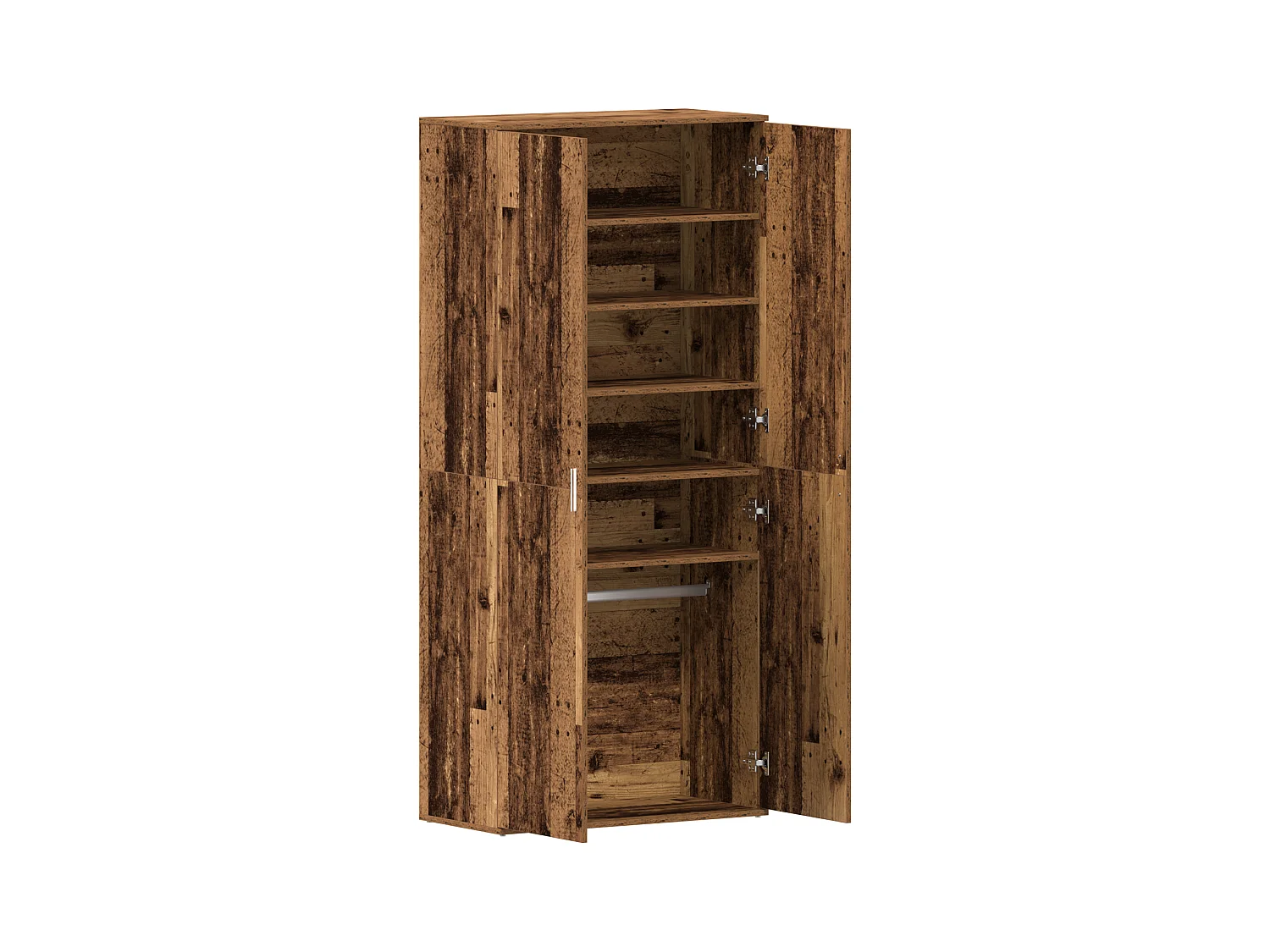 Cabinet à Chaussures Bois Ancien 80x39x180 cm Bois d'Ingénierie