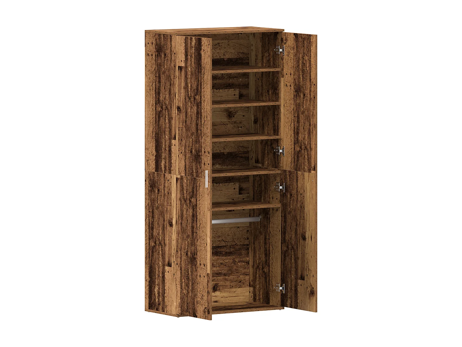 Cabinet à Chaussures Bois Ancien 80x39x180 cm Bois d'Ingénierie