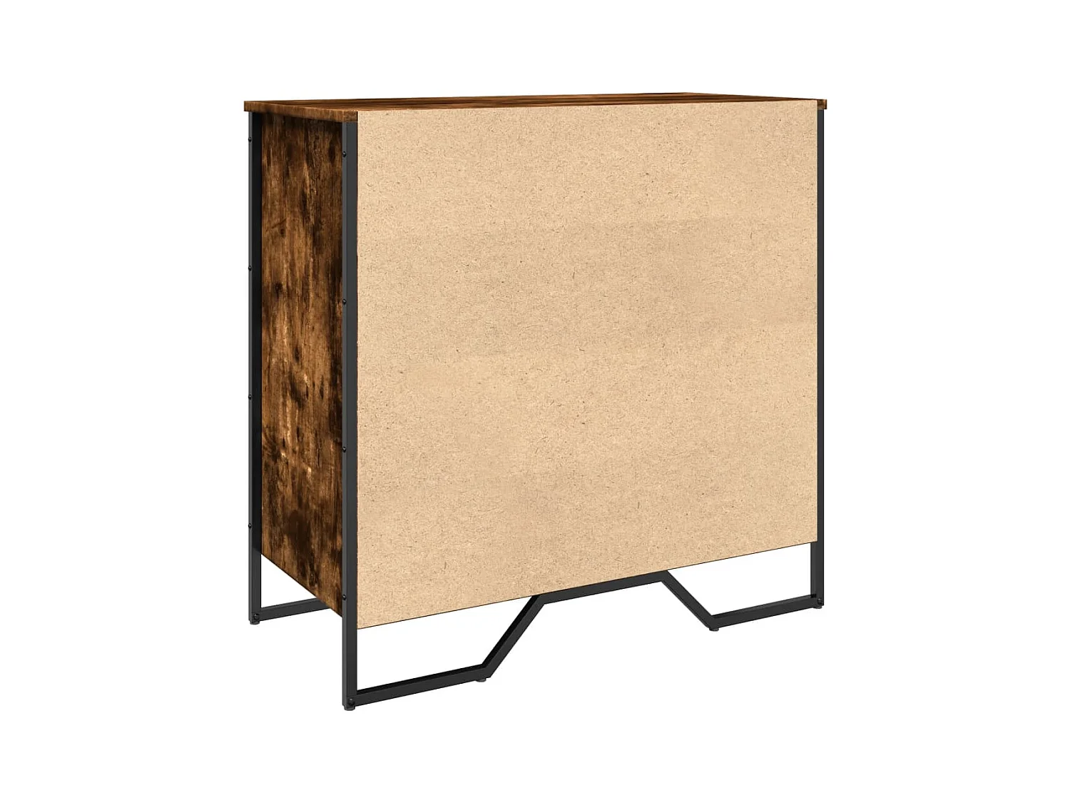 Scarpiera in rovere affumicato 80x38x78 cm in legno ingegnerizzato