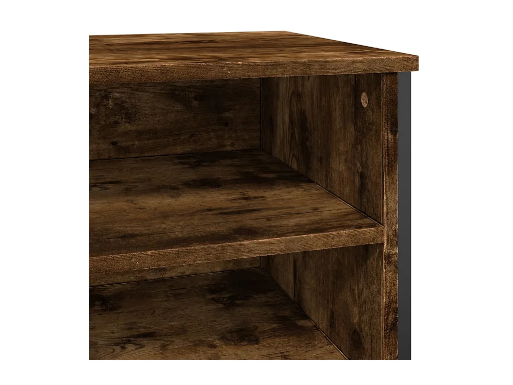 Scarpiera in rovere affumicato 80x38x78 cm in legno ingegnerizzato