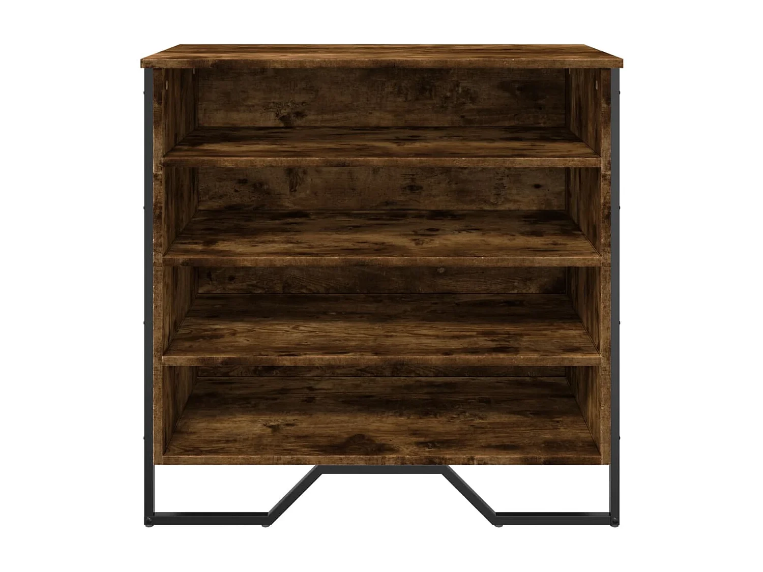 Zapatero roble ahumado 80x38x78 cm madera de ingeniería