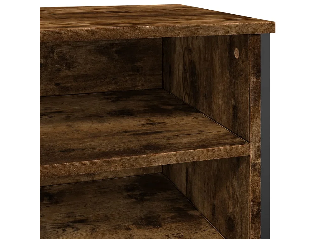 Zapatero roble ahumado 80x38x78 cm madera de ingeniería