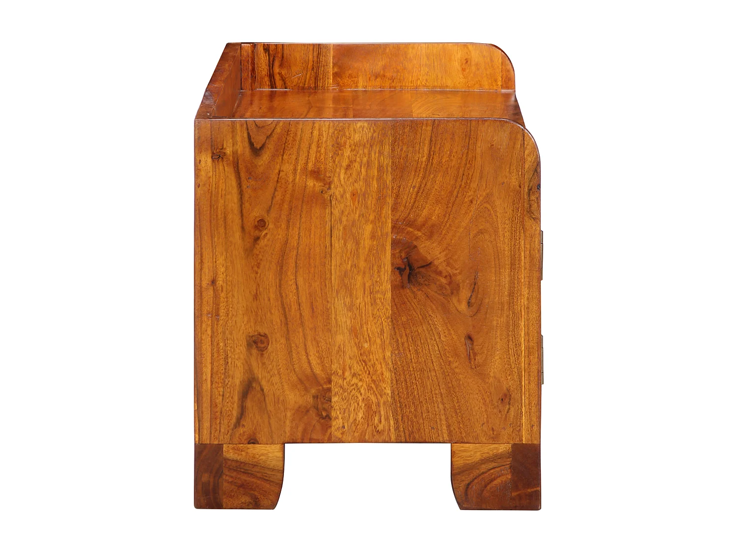 Banc à chaussures 90x35x40 cm en bois massif d'acacia