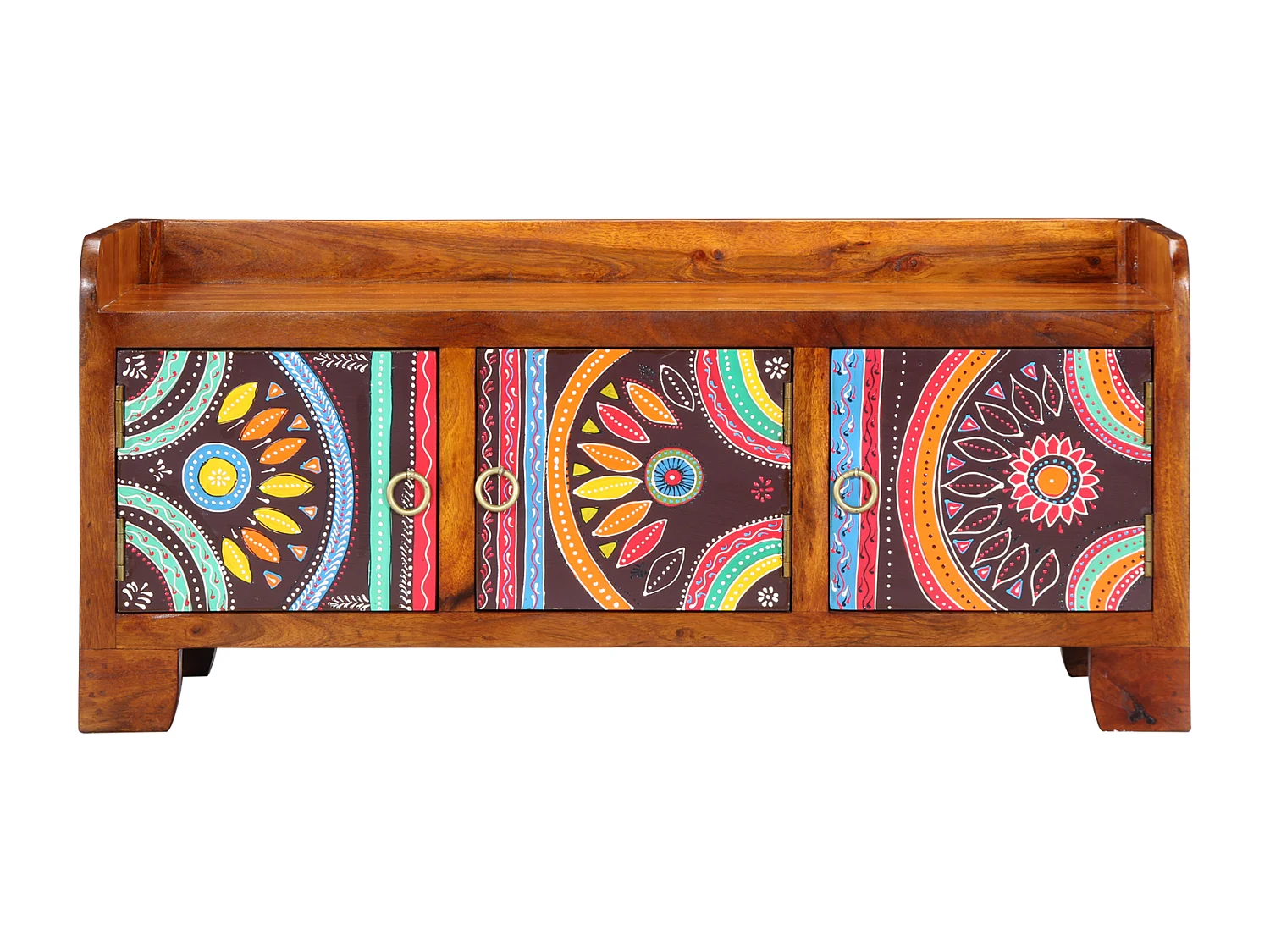 Schoenenbank 90x35x40 cm in massief acaciahout