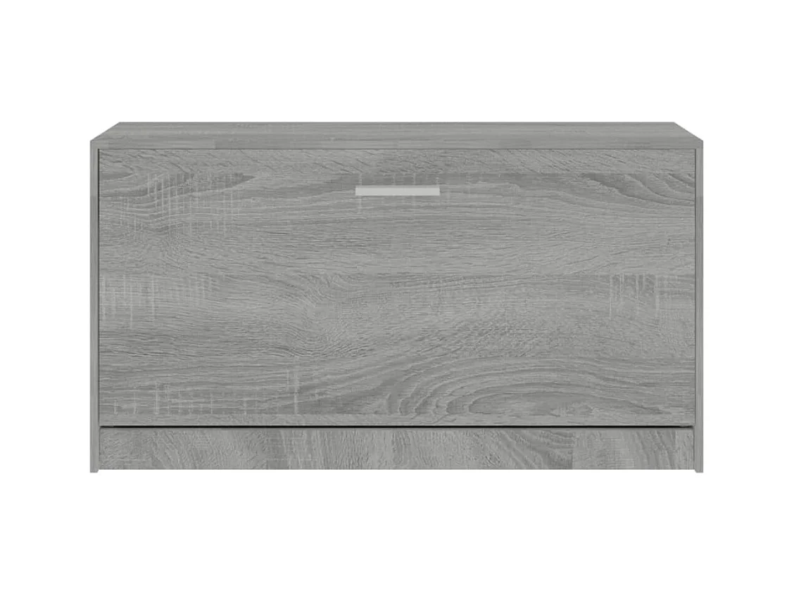 Banco zapatero Sonoma gris 80x24x45 cm Madera de ingeniería