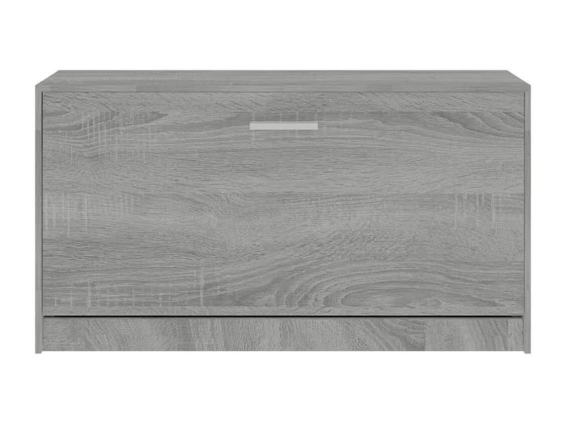 Banco zapatero Sonoma gris 80x24x45 cm Madera de ingeniería