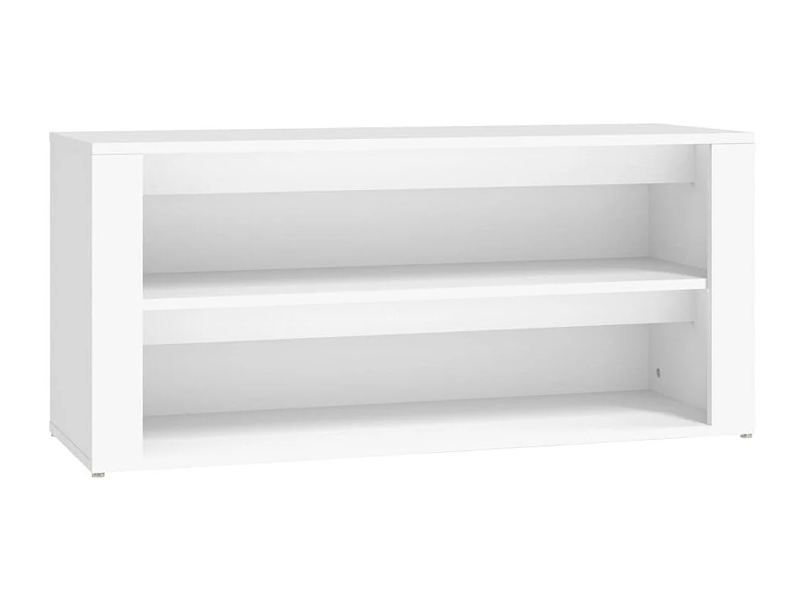 Étagère à chaussures Blanc 100x35x45 cm Bois d'ingénierie