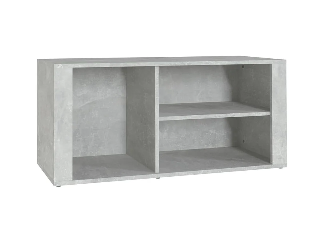 Zapatero gris hormigón 100x35x45 cm Madera de ingeniería